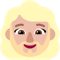 Woman- Medium-Light Skin Tone- Beard emoji on Microsoft